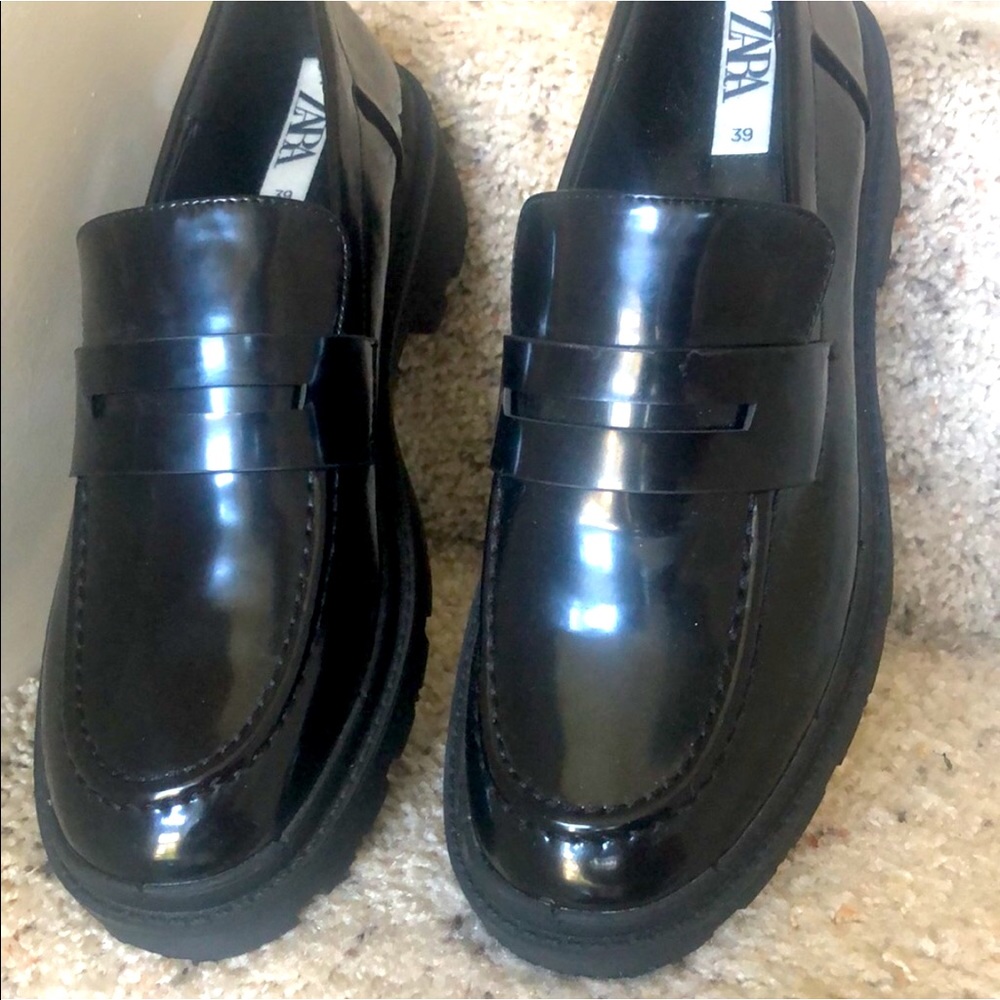 Zara Platform Loafers